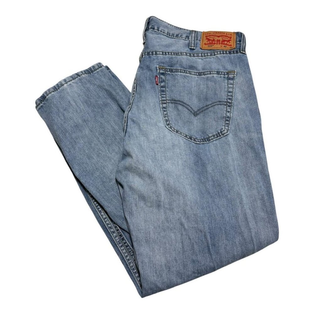 Levi's 559 Bangladesh 100% Cotton Light Wash Jean Pants‎ Men's 40x30